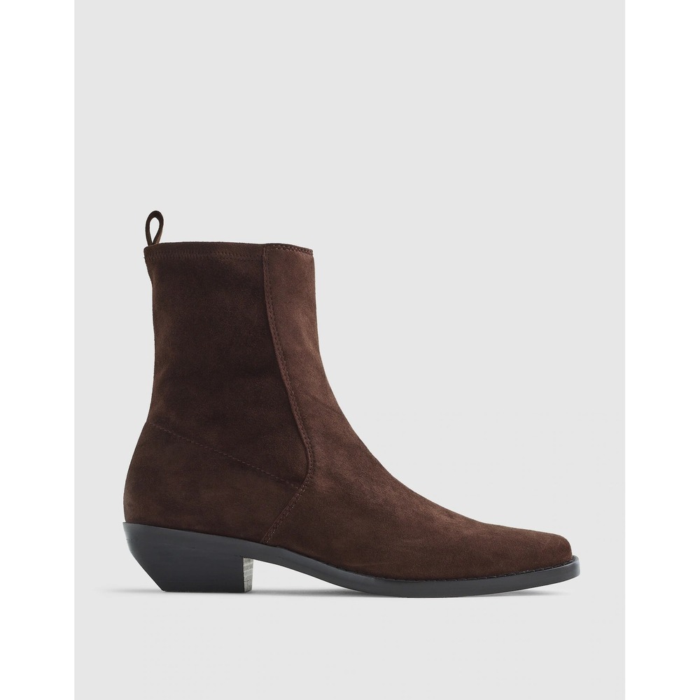 Madewell The Idris Ankle Boot Dark Carob Size 8 - Picture 2 of 9
